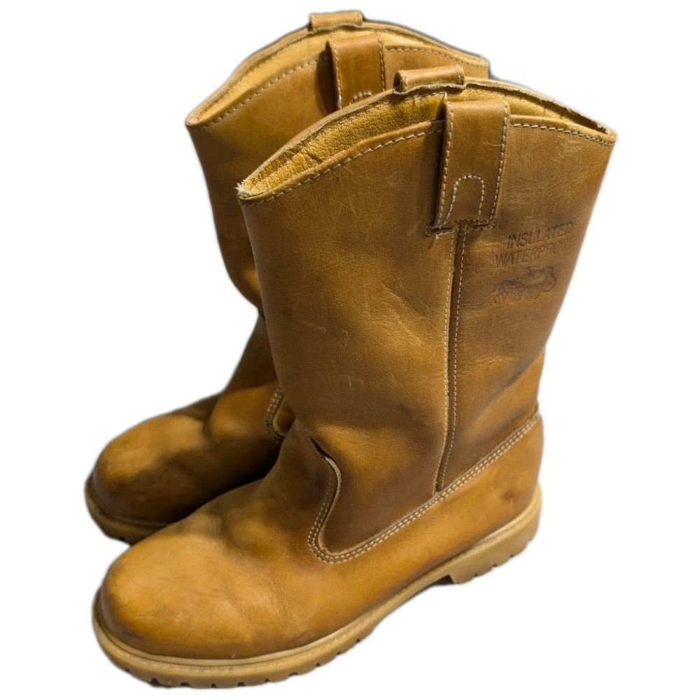 Northwestern Trading Co 2182 Insulated Waterproof Leather Work Boots Tan Sz 7